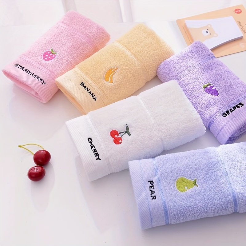 Cloth Face Mask Washable - 3 Rastgele Renkli Meyve Desenli Havlu,