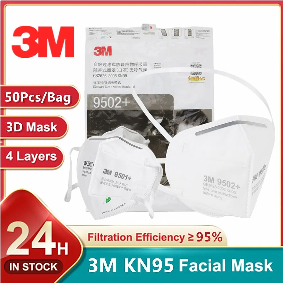 3M KN95 Yüz Maskesi 9501+/9502 - 3M Mask 9502+ incelemesi ve fiyatı